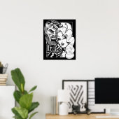 Vana and Rocco/Film Noir Poster (Heimbüro)