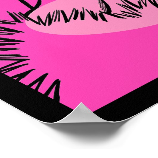 Vana DeVinyl™/Beauty-Bot-Poster Poster (Ecke)