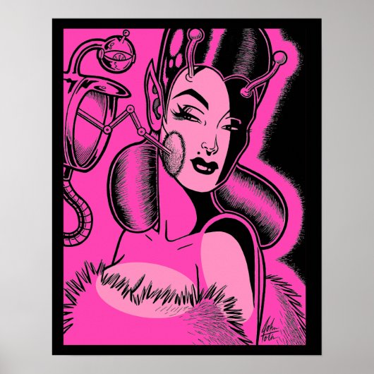 Vana DeVinyl™/Beauty-Bot-Poster Poster (Vorne)