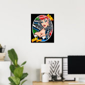 Vana DeVinyl™/Bikerjacke/Bam! Poster (Heimbüro)