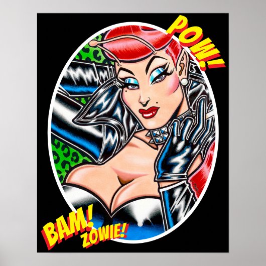 Vana DeVinyl™/Bikerjacke/Bam! Poster (Vorne)