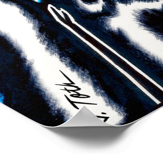 Vana DeVinyl™/Cosmic Swirl Poster (Ecke)