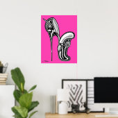 Vana DeVinyl™/Fun-Fur besetzt, Stöckelabsatz Poster (Heimbüro)
