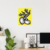 Vana DeVinyl™/Fun-Fur, PVC-Handschuhe Poster (Heimbüro)