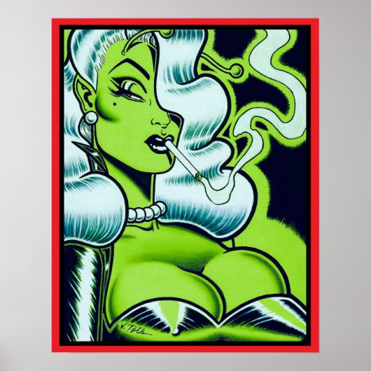 Vana DeVinyl™/Gefährliche Dame Poster (Vorne)