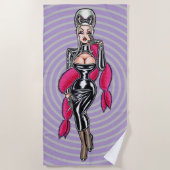 Vana DeVinyl™/Glamour Goddess Strandtuch (Vorderseite)