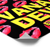 Vana DeVinyl™/Gummi-Kleid Poster (Ecke)