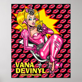 Vana DeVinyl™/Gummi-Kleid Poster