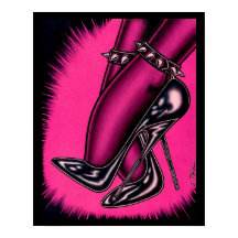 Vana DeVinyl™/High Heels Poster