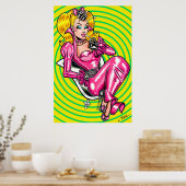 Vana DeVinyl™/Pretty in Pink Gummiposter Poster (Küche)