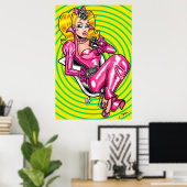 Vana DeVinyl™/Pretty in Pink Gummiposter Poster (Heimbüro)