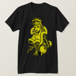 Vana DeVinyl™/PVC und Fun Fur T - Shirt