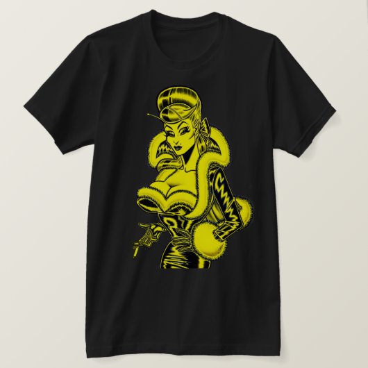 Vana DeVinyl™/PVC und Fun Fur T - Shirt (Design vorne)