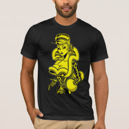 Vana DeVinyl™/PVC und Fun Fur T - Shirt