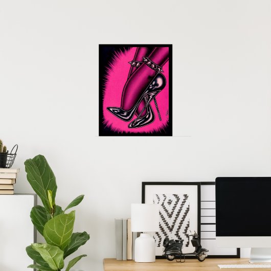 Vana DeVinyl™/Spike Heels Poster (Heimbüro)