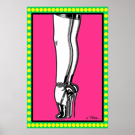 Vana DeVinyl™/Strümpfe und High Heels Poster (Vorne)