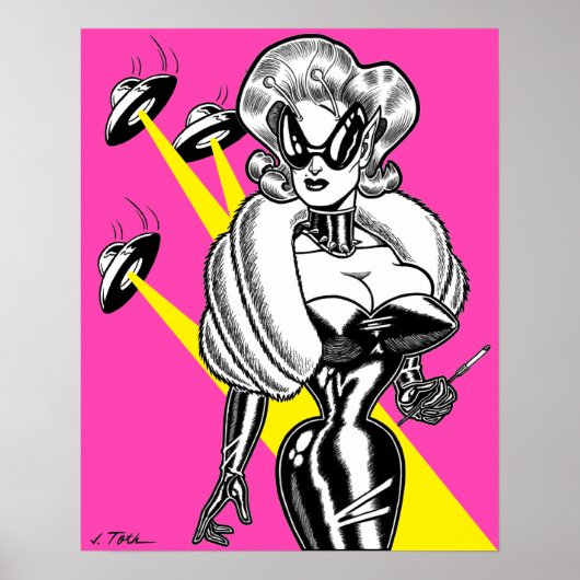 Vana DeVinyl™/UFOs und Glamour-Poster Poster (Vorne)