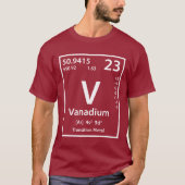 Vanadium-Element (weiß) T-Shirt (Vorderseite)