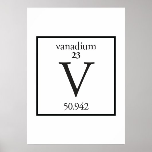Vanadium Poster (Vorne)