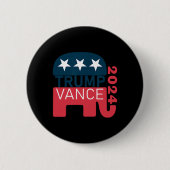 Vance 2024 Präsident wählen Usa Wahlmaga Button (Vorderseite)