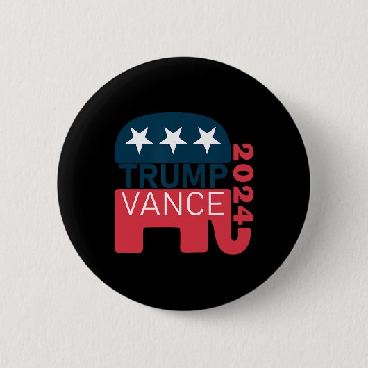 Vance 2024 Präsident wählen Usa Wahlmaga Button (Vorderseite)