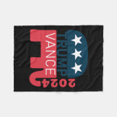 Vance 2024 Präsident wählen Usa Wahlmaga Fleecedecke (Vorderseite (Horizontal))