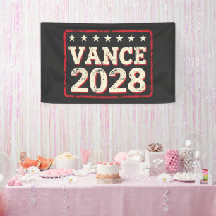 Vance 2028 für die Präsidentenwahl Trump Republika Banner