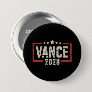 Vance 2028 Präsident Wahlkampagne US-Flagge Button