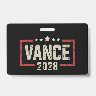 Vance 2028 Präsidentschaftswahlkampagne unter US-F Ausweis