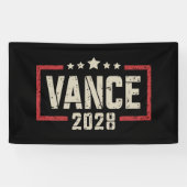 Vance 2028 Präsidentschaftswahlkampagne unter US-F Banner (Horizontal)