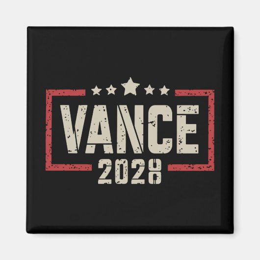 Vance 2028 Präsidentschaftswahlkampagne unter US-F Magnet (Vorne)