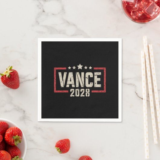 Vance 2028 Präsidentschaftswahlkampagne unter US-F Serviette (Beispiel)