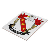 Vance-Familienwappen Fliese (Seite)