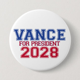 Vance für Präsident (Universitätsmannschaft) Button