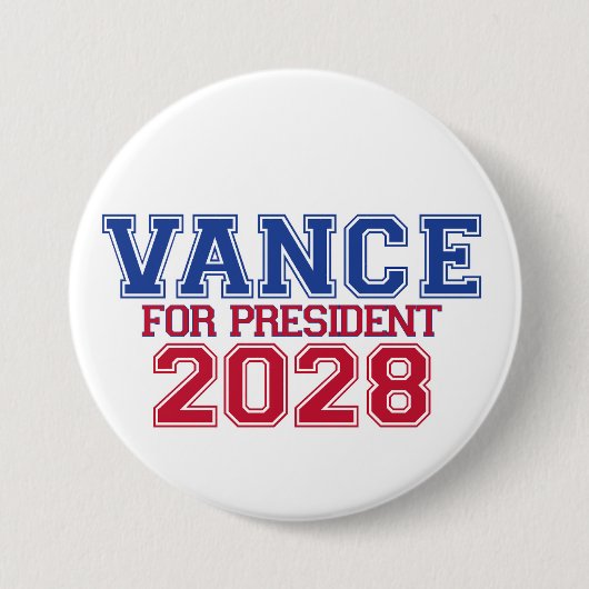 Vance für Präsident (Universitätsmannschaft) Button (Vorderseite)