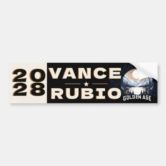 Vance Rubio 2028 Autoaufkleber (Vorne)