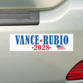 Vance Rubio 2028 (flag) Autoaufkleber (Auf Auto)