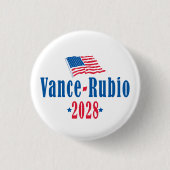 Vance Rubio 2028 (flag) Button (Vorderseite)