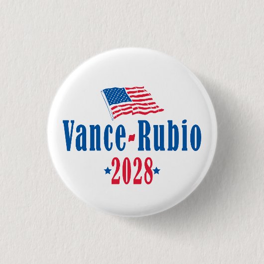 Vance Rubio 2028 (flag) Button (Vorderseite)