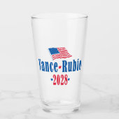 Vance Rubio 2028 (flag) Glas (Vorderseite)