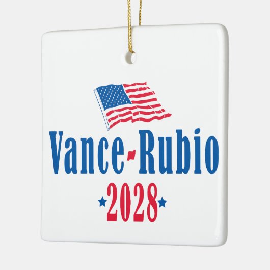 Vance Rubio 2028 (flag) Keramikornament (Links)