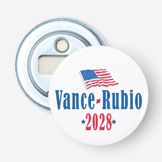 Vance Rubio 2028 (Flagge) Flaschenöffner (Vorderseite)