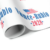 Vance Rubio 2028 (Flagge) Geschenkpapier (Rolleneckpunkt)