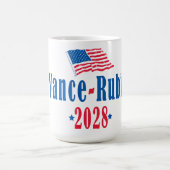 Vance Rubio 2028 (Flagge) Kaffeetasse (Mittel)