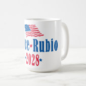 Vance Rubio 2028 (Flagge) Kaffeetasse (VorderseiteRechts)