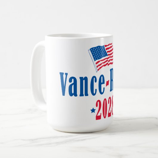 Vance Rubio 2028 (Flagge) Kaffeetasse (Vorderseite Links)