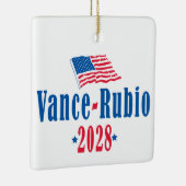 Vance Rubio 2028 (Flagge) Keramikornament (Rechts)