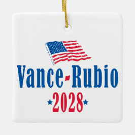 Vance Rubio 2028 (Flagge) Keramikornament