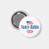 Vance Rubio 2028 (Flagge) Magnet (Vorderseite/Rückseite)