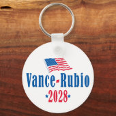 Vance Rubio 2028 (Flagge) Schlüsselanhänger (Rückseite)